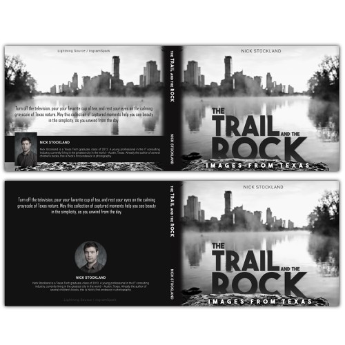 Photography book cover with the title 'The Trail and the Rock'