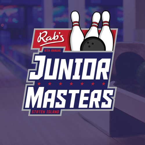 Bowling logo with the title 'Logo for Bowling Tournament'