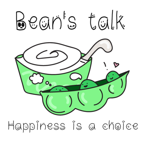 Happiness logo with the title 'Bean's talk (beancurd dessert shop)'