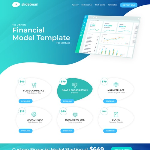 Minimalist website with the title 'Light weight Responsive Web Design'