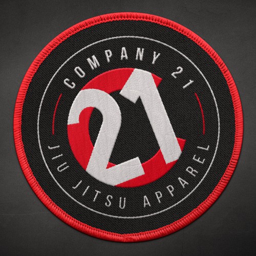 Jiu-jitsu logo with the title 'Logo for Company 21 Jiu Jitsu'