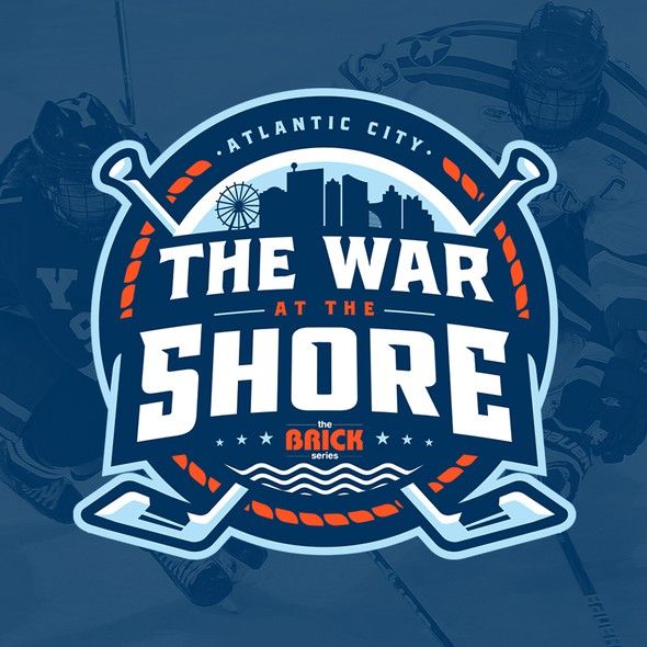Series logo with the title 'The War at the Shore'