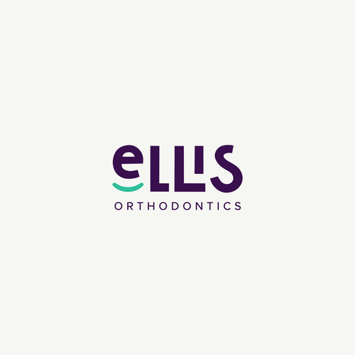 Whimsical logo with the title 'Ellis Orthodontics Logo Concept '
