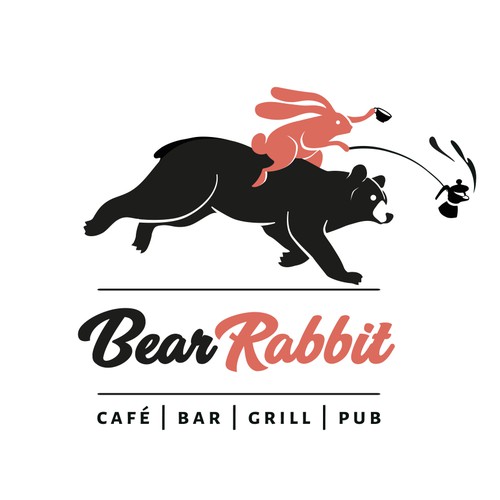 Lounge design with the title 'Bear Rabbit '