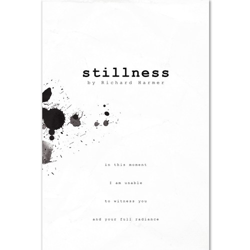 Black and white book cover with the title 's t i l l n e s s'