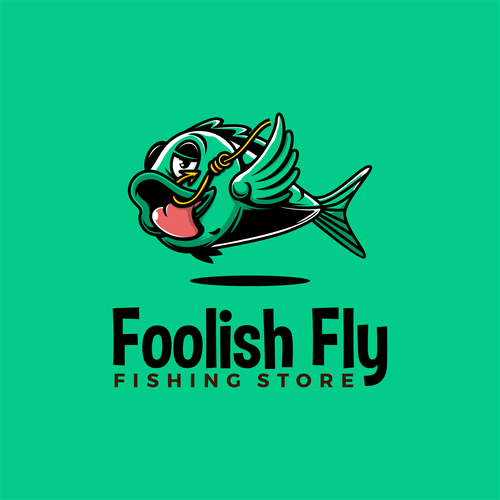 Fly logo with the title 'Foolish Fish for Foolish Fly'