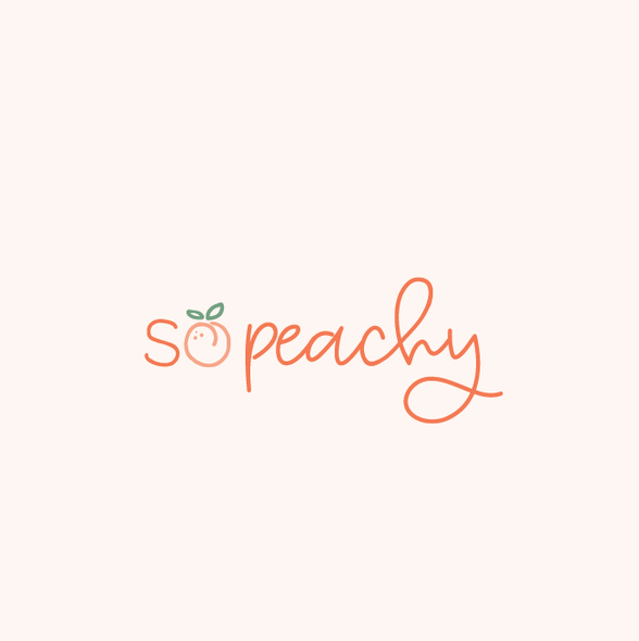 Peach logo with the title 'So peachy'