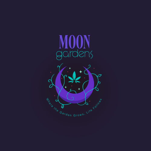 Cosmic logo with the title 'Moon Gardens'