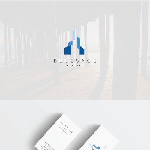 Futuristic brand with the title 'Logo for an experienced, trustworthy service company'