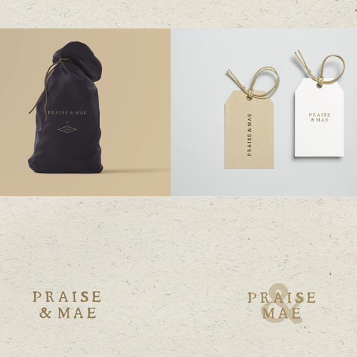 Elegant design with the title ' Logo for Praise & Mae Boutique'