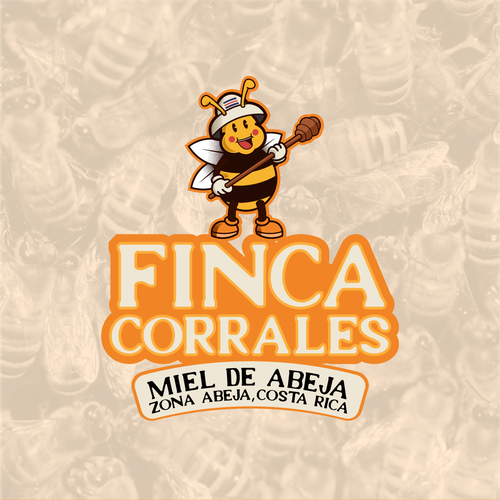 Honeycomb logo with the title 'FINCA CORRALES'