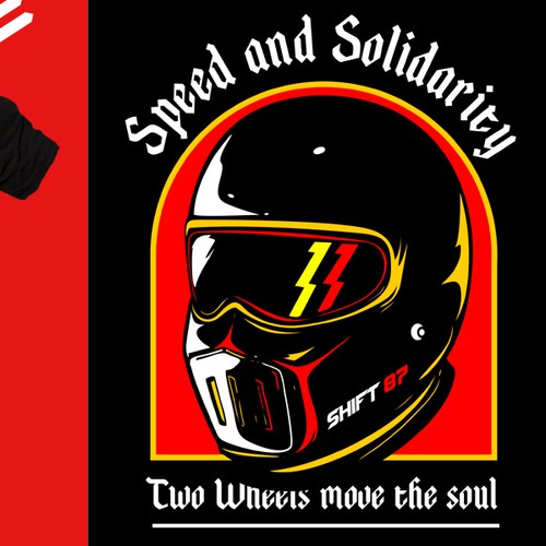 Black t-shirt with the title 'Speed'
