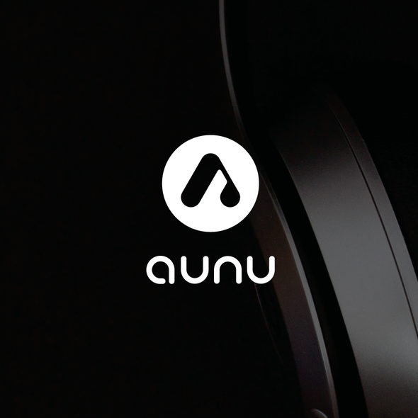 3D字母标志，标题为“logo for Aunu”