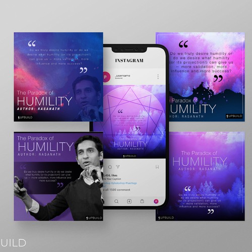 Instagram ad design with the title 'Instagram post'