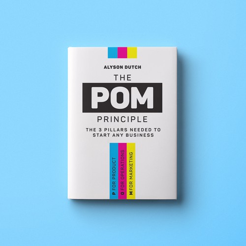 Typography book cover with the title 'The POM Principle - Book'