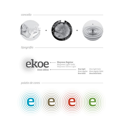 Study design with the title 'Clean and Logical logo for a ecological company'