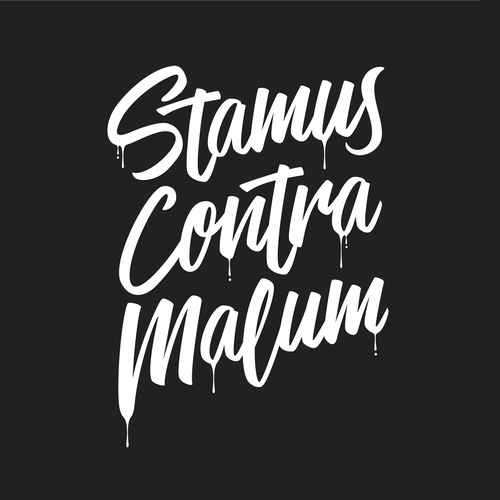 Team design with the title 'Stamus Contra Malum'