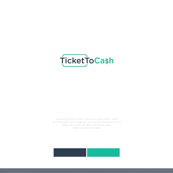 Cash logo with the title 'Logo Design for Ticket to Cash'