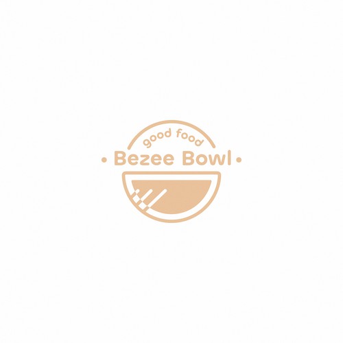 Bowl logo with the title 'logo concept for food bowl'