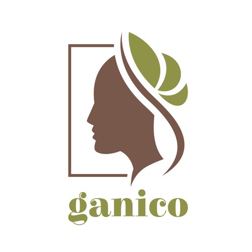 Face brand with the title 'Logo design for ganico'