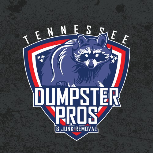 Dumpster logo with the title 'Tennessee Dumpster Pros'
