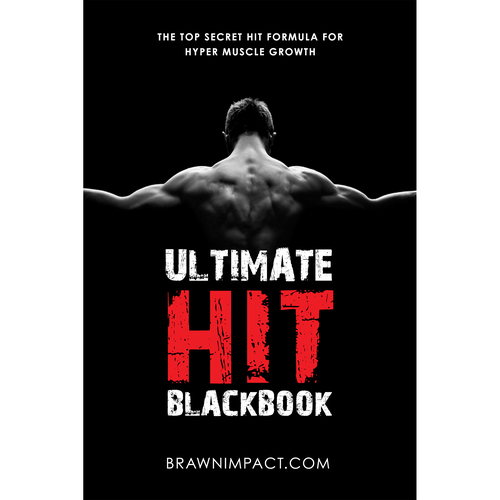 Fitness book cover with the title 'Ultimate HIT Blackbook'