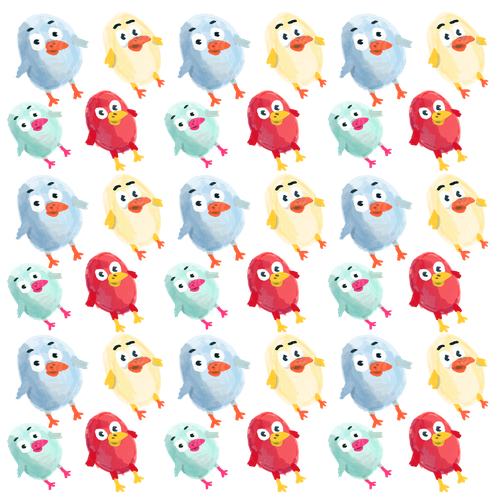 Love artwork with the title 'Kids Pattern'