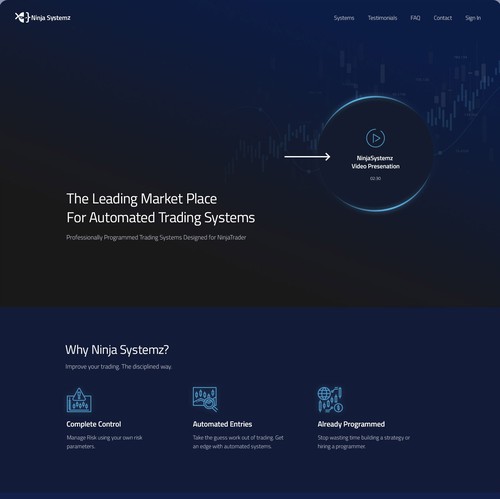 Dark blue design with the title 'Ninja Systemz'