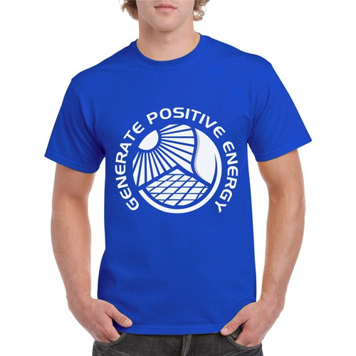 Unique t-shirt with the title 'SOLAR ENERGY DESIGN'