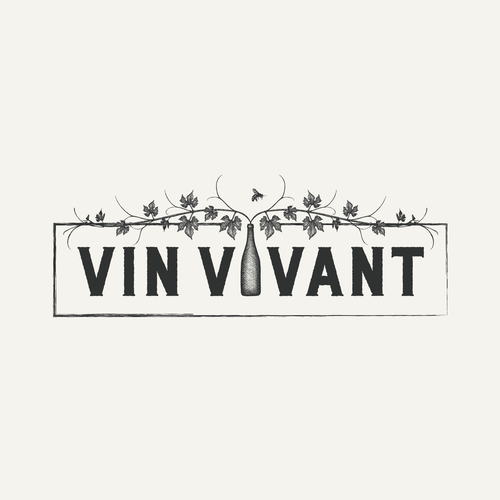 Bold design with the title 'Vintage-inspired logo for boutique French wine importers.'