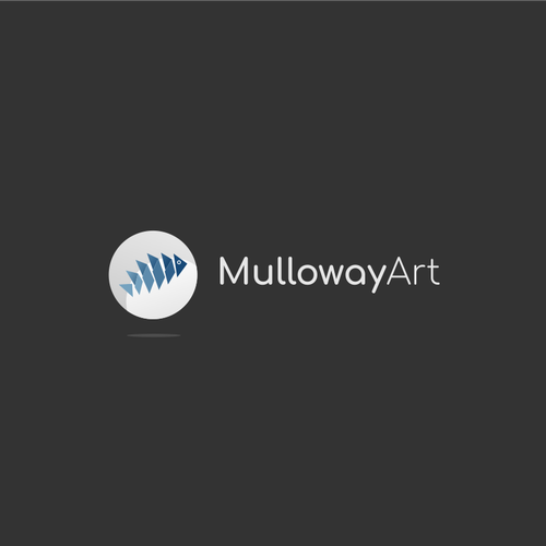 Digital art logo with the title 'MullowayArt Logo contest Winner'
