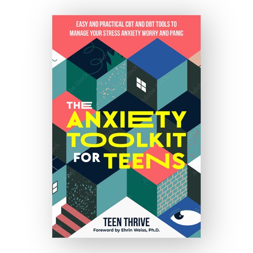 Attractive book cover with the title 'Book Cover Concept for Teens'