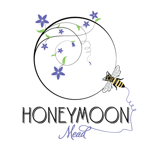 Mead design with the title '***Meadery Logo - Honeybees, Wine, Bees, Beekeeping, Family Owned***'