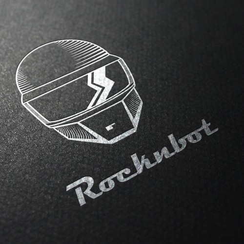 Rolling stone logo with the title 'create a rockband in an electronic shop for very creative designers'