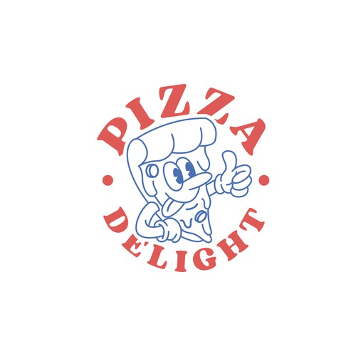 Pizza brand with the title 'PIZZAA DELIGHT'