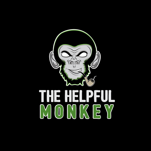 Monkey brand with the title 'logo for smoking and pipe accessories.'