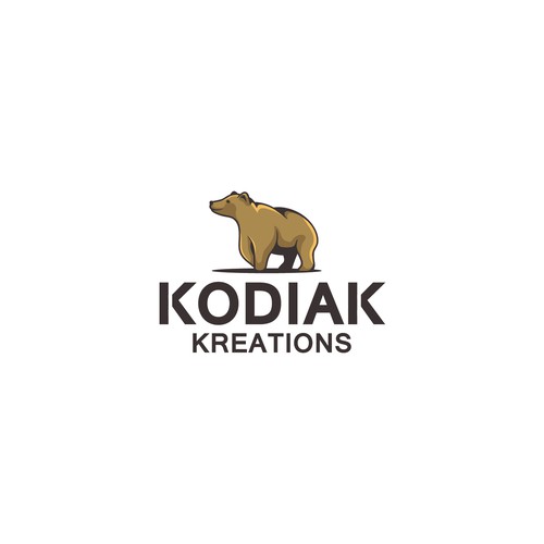 Bear logo with the title 'Kodiak Kreations Logo'