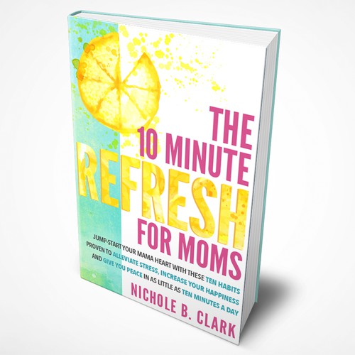 Watercolor book cover with the title 'Book Cover Design '