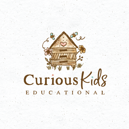 Holistic design with the title 'Curious kids'
