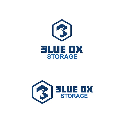 Ox logo with the title 'Blue Ox Storage'