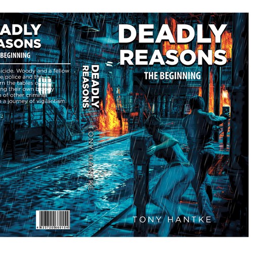 Action book cover with the title 'Need a bold cover to grab attention of mystery/drama readers'