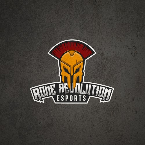 Roman design with the title 'esports team logo'