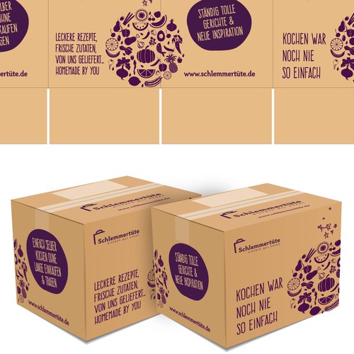 Carton design with the title 'Packaging'