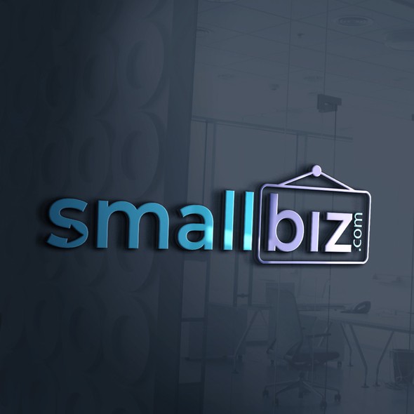 Online store brand with the title 'Logo & Brand Identity for SmallBiz'