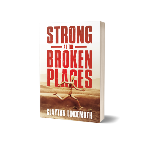 Red book cover with the title 'Strong At Broken Places Book Cover'