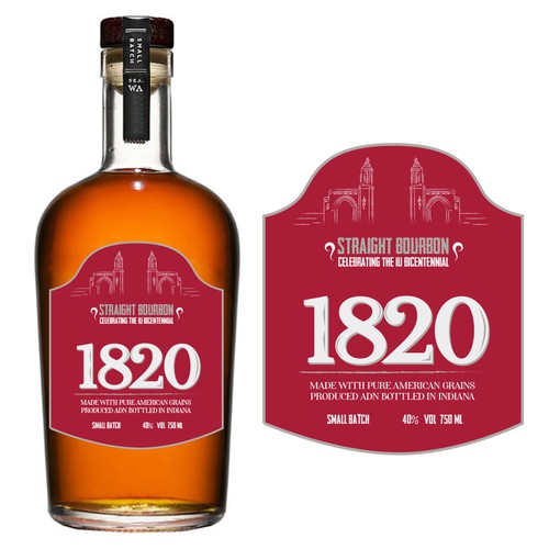 Food and drink artwork with the title 'Label for Bourbon Bottle'