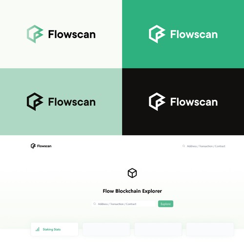Isometric logo with the title 'Flowscan'