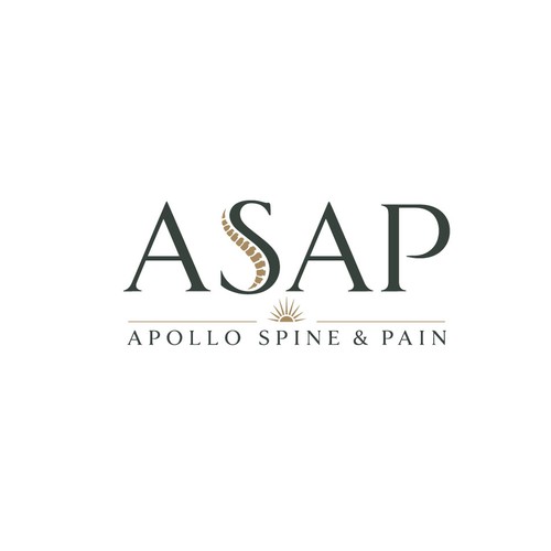 Pain design with the title 'Sophisticated Logo for an elite Spine and Pain Practice'