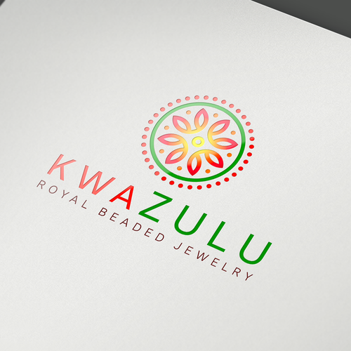 Colorful logo with the title 'KwaZulu Royal Beaded Jewelry'