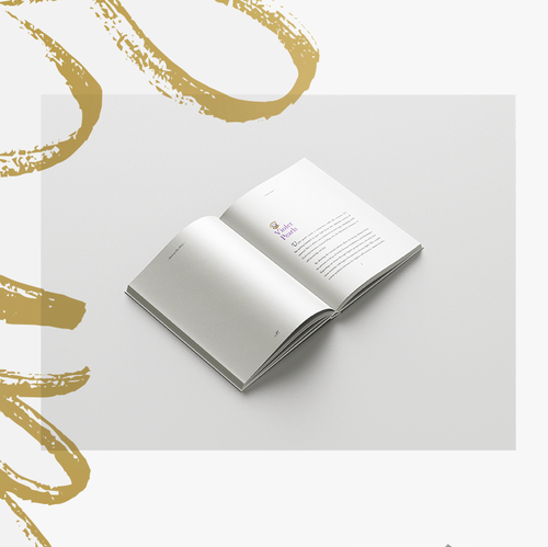 Art book cover with the title 'Hand-drawn elements for a modern book.'